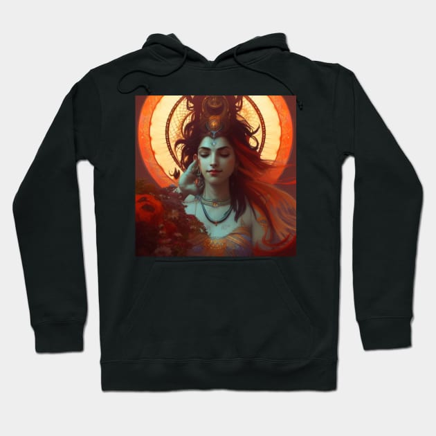 Shiva and Shakti Eternal Love Hoodie by Feychild333